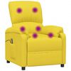vidaXL Mas&aacute;žn&iacute; křeslo světle žlut&eacute; textil