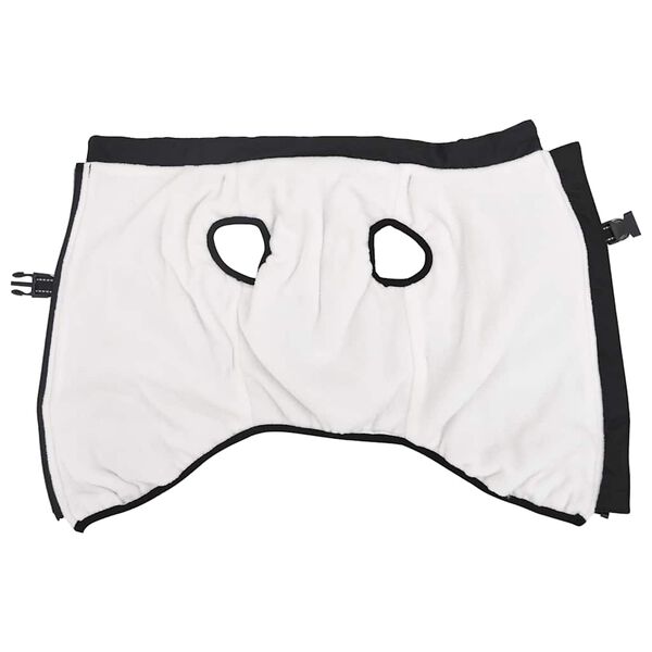 vidaXL Bunda pro psa s postrojem nepromokav&aacute; reflexn&iacute; čern&aacute; L44