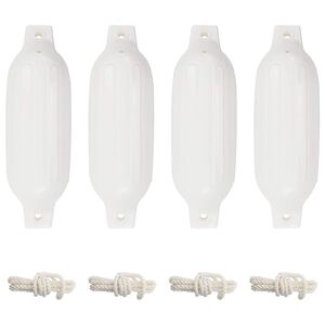 vidaXL Lodn&iacute; n&aacute;razn&iacute;k 4 ks b&iacute;l&yacute; &Oslash; 11 x 40 cm PVC