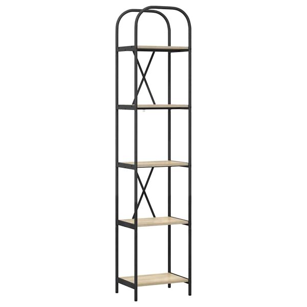 vidaXL Knihovna Sonoma dub 40 x 30 x 183 cm Kompozitn&iacute; dřevo