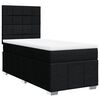 vidaXL Box spring postel s matrac&iacute; čern&aacute; 90x200 cm textil