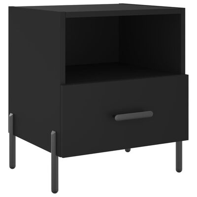 vidaXL Noční stolek černý 40 x 35 x 47,5 cm kompozitní dřevo