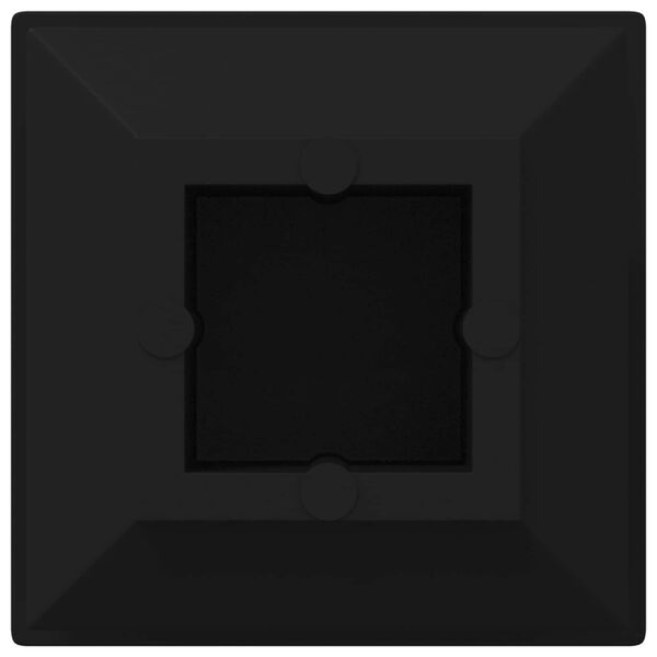 vidaXL Koncov&eacute; z&aacute;tky 2 pcs Čern&aacute; 15 x 15 x 15 mm PP