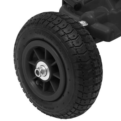 vidaXL Šlapací motokára s pneumatikami černá