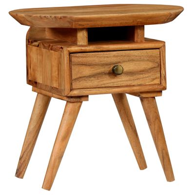 vidaXL Noční stolek z masivního akáciového dřeva 45 x 35 x 45 cm