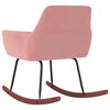 vidaXL Houpac&iacute; křeslo růžov&eacute; samet