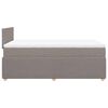 vidaXL Box spring postel s matrac&iacute; taupe 120x190 cm textil