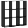 vidaXL Knihovna 102 x 29 x 103,5 cm Kompozitn&iacute; dřevo Čern&yacute; dub