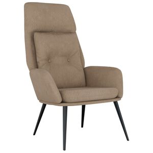 vidaXL Relaxačn&iacute; křeslo taupe uměl&aacute; brou&scaron;en&aacute; kůže