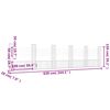 vidaXL Gabionový koš ve tvaru U se 6 sloupky železo 620 x 20 x 150 cm