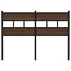 vidaXL N&aacute;hradn&iacute; čelo postele hněd&yacute; dub 120 cm ocel a kompozitn&iacute; dřevo