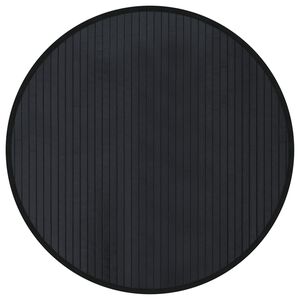 vidaXL Koberec kulat&yacute; čern&yacute; 60 cm bambus