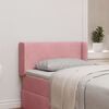 vidaXL U&scaron;i čela postele Růžov&aacute; 40,5 x 40,5 x 4 cm samet