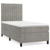 vidaXL Box spring postel s matrac&iacute; světle &scaron;ed&aacute; 80 x 200 cm samet