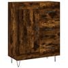 vidaXL Skř&iacute;ň highboard kouřov&yacute; dub 69,5 x 34 x 180 cm kompozitn&iacute; dřevo