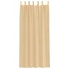 vidaXL Voálové závěsy s poutky 2 ks písková 140x225 cm