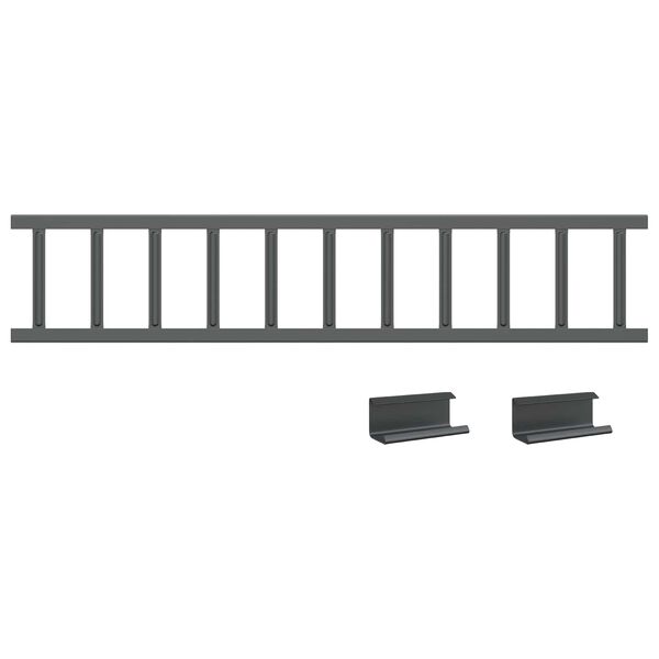 vidaXL Stře&scaron;n&iacute; z&aacute;chytn&iacute;k sněhu Antracit 100 x 2,5 x 20 cm Ocel