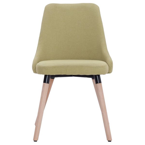 vidaXL J&iacute;deln&iacute; židle 4 ks zelen&eacute; textil