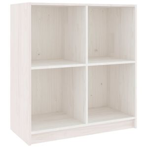 vidaXL Př&iacute;born&iacute;k b&iacute;l&yacute; 70 x 33 x 76 cm masivn&iacute; borov&eacute; dřevo
