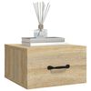 vidaXL Nástěnný noční stolek dub sonoma 35 x 35 x 20 cm