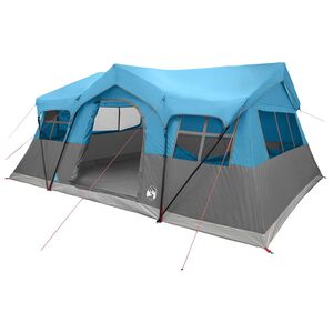 vidaXL Rodinn&yacute; stan 487 x 340 x 216 cm Modr&aacute; Polyester a ocel