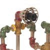 vidaXL Industriální stojací lampa Vodovodní trubky železo