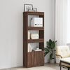 vidaXL Skř&iacute;ň highboard hněd&yacute; dub 63 x 33 x 180 cm kompozitn&iacute; dřevo