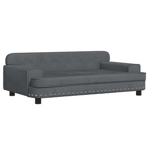 vidaXL Pel&iacute;&scaron;ek pro psy tmavě &scaron;ed&yacute; 90 x 53 x 30 cm samet