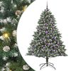 vidaXL Uměl&yacute; v&aacute;nočn&iacute; stromeček Zelen&aacute; 180 cm PVC, plast a ocel