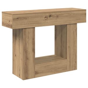 vidaXL Konzolov&yacute; stolek Dub artisan 101 x 30 x 74 cm Kompozitn&iacute; dřevo