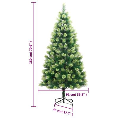 vidaXL Umělý sklápěcí vánoční stromek se stojanem 180 cm