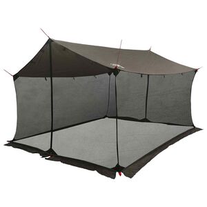 vidaXL Stanov&yacute; pl&aacute;tno s s&iacute;ťov&yacute;mi stěnami 340 x 260 x 220 cm Hnědo&scaron;ed&yacute;