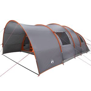 vidaXL Stan pro 8 osob 8m&iacute;stn&yacute; &Scaron;ed&aacute; a oranžov&aacute;