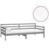 vidaXL Denn&iacute; postel s matrac&iacute; 90 x 200 cm &scaron;ed&aacute; masivn&iacute; borov&eacute; dřevo