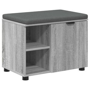 vidaXL Chodbičkov&aacute; lavice s pol&scaron;t&aacute;řem &Scaron;ed&aacute; Sonoma 60 x 38 x 46 cm