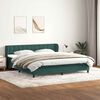 vidaXL Postel Box Spring s matracemi tmavě zelen&aacute; 180x210 cm Velvet