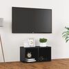 vidaXL TV stolek &scaron;ed&yacute; vysok&yacute; lesk 72 x 35 x 36,5 cm kompozitn&iacute; dřevo
