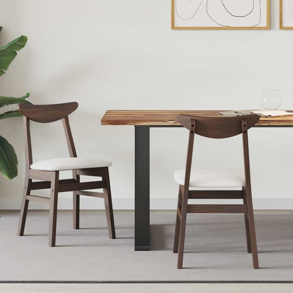 vidaXL J&iacute;deln&iacute; židle 2 pcs Světle hněd&aacute; 42 x 47.5 x 81 cm