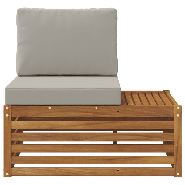 vidaXL Venkovn&iacute; koncov&yacute; pohovka s pol&scaron;t&aacute;řem Př&iacute;rodn&iacute; 91 x 63 x 73 cm