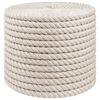 vidaXL Jutov&eacute; lano 12 mm B&iacute;l&aacute; 100% jute Tossa