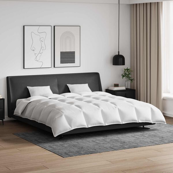 vidaXL Sada přikrývek s polštářem 3 pcs Bílá Peří