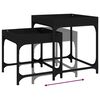 vidaXL Odkládací stolky 2 ks černé kompozitní dřevo
