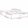 vidaXL Rám postele s úložným prostorem Artisanový dub 135 x 190 cm
