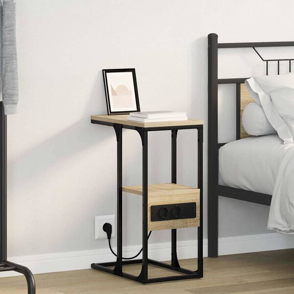 vidaXL Nočn&iacute; skř&iacute;ňka dub sonoma 41,5 x 26 x 60,5 cm Kompozitn&iacute; dřevo