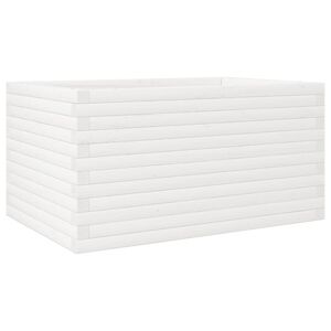 vidaXL Zahradn&iacute; truhl&iacute;k b&iacute;l&yacute; 90 x 60 x 46 cm masivn&iacute; borov&eacute; dřevo