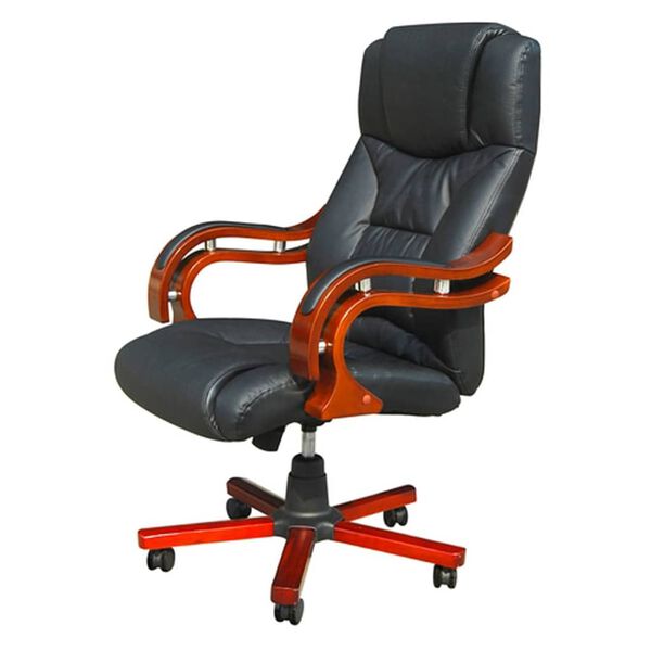 Černé luxusní ředitelské kancelářské křeslo