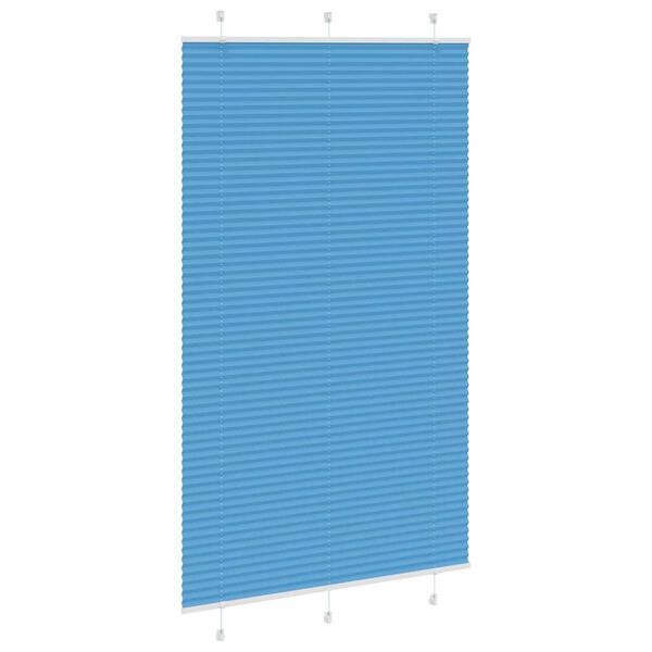 vidaXL Plisovan&aacute; roleta modr&aacute; 115x200 cm &Scaron;&iacute;řka l&aacute;tky 114,4cm Polyester