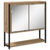 vidaXL Zrcadlov&aacute; skř&iacute;ň Artisanov&yacute; dub 60 x 16 x 60 cm Kompozitn&iacute; dřevo