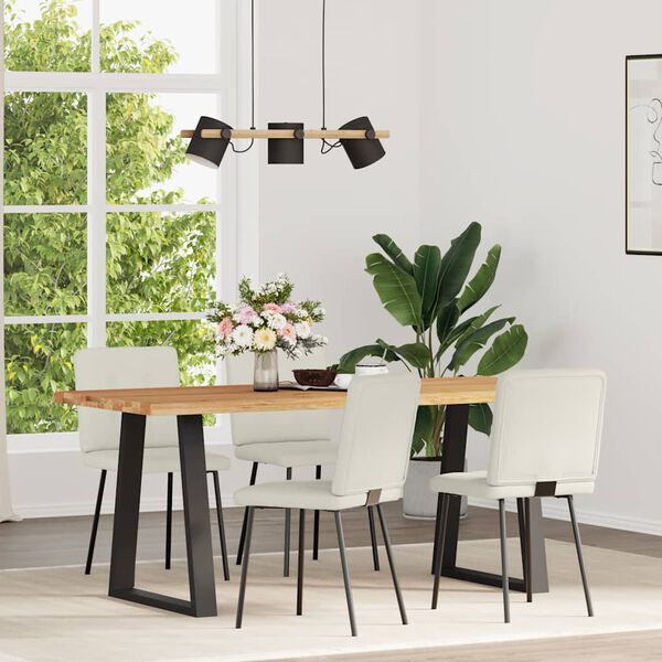 vidaXL J&iacute;deln&iacute; židle 4 ks kr&eacute;mov&eacute; samet