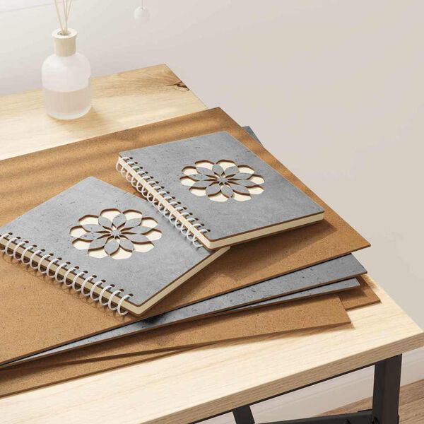 vidaXL Dekoračn&iacute; panely 50 pcs Betonově &scaron;ed&aacute; 30 x 42 x 0.27 cm